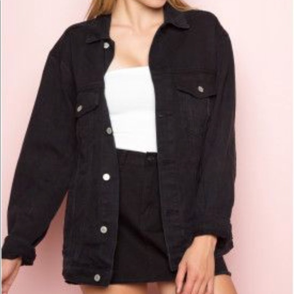 Brandy Melville Oversized Black Denim 